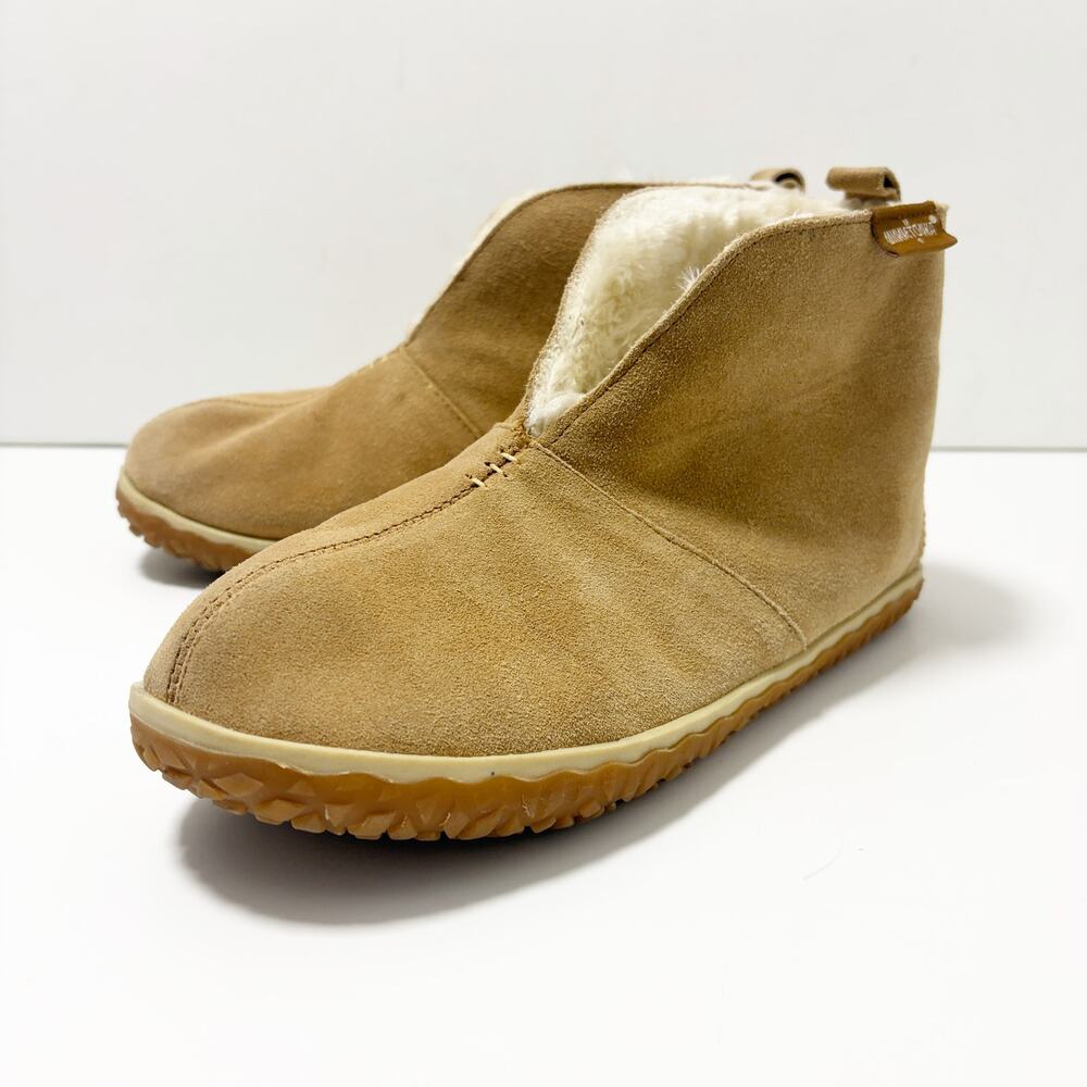 Minnetonka Tucson Bootie Slipper Women 8M Suede Faux Fur Cozy Winter Warm Plush